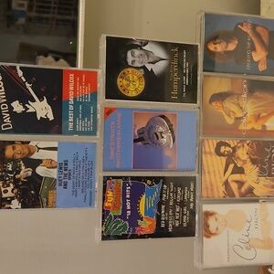 9 ASSORTED Cassette Tapes